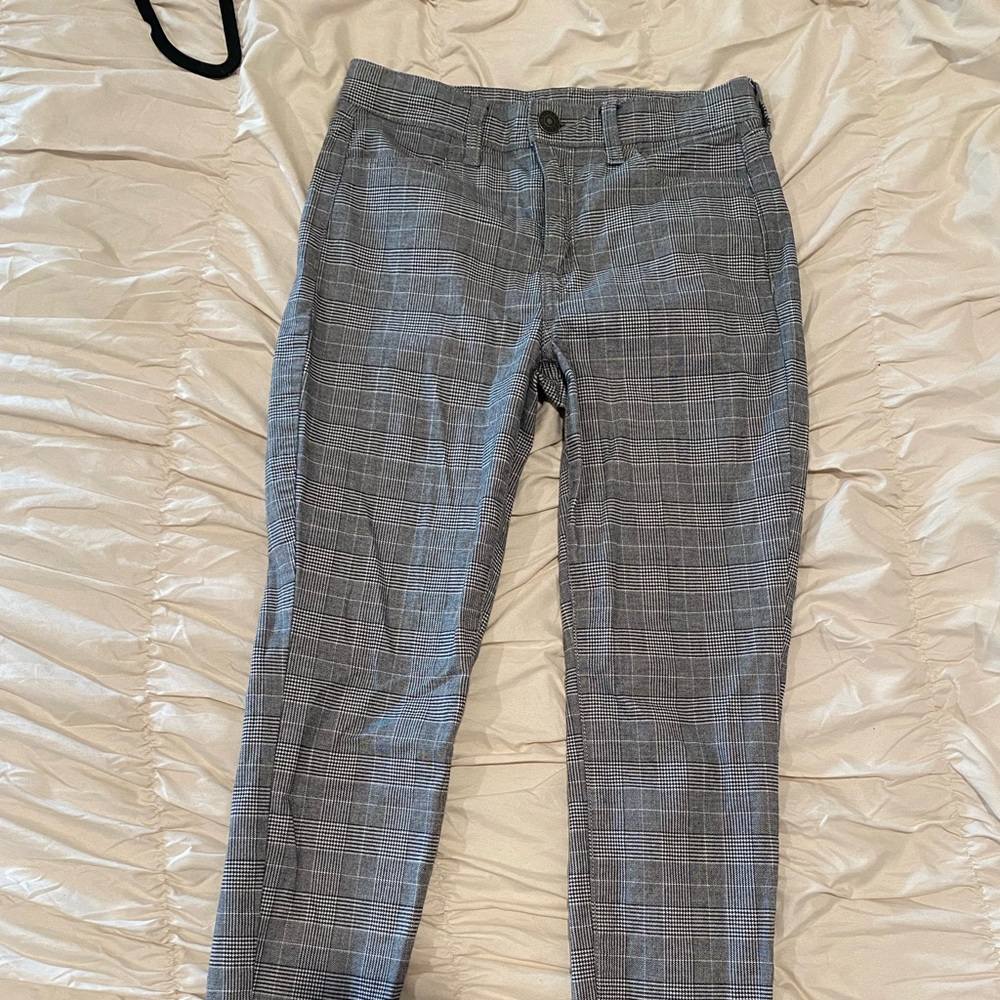 Plaid American Eagle Ankle Pants